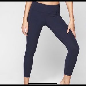 Athleta Salutation 7/8 Tight Navy